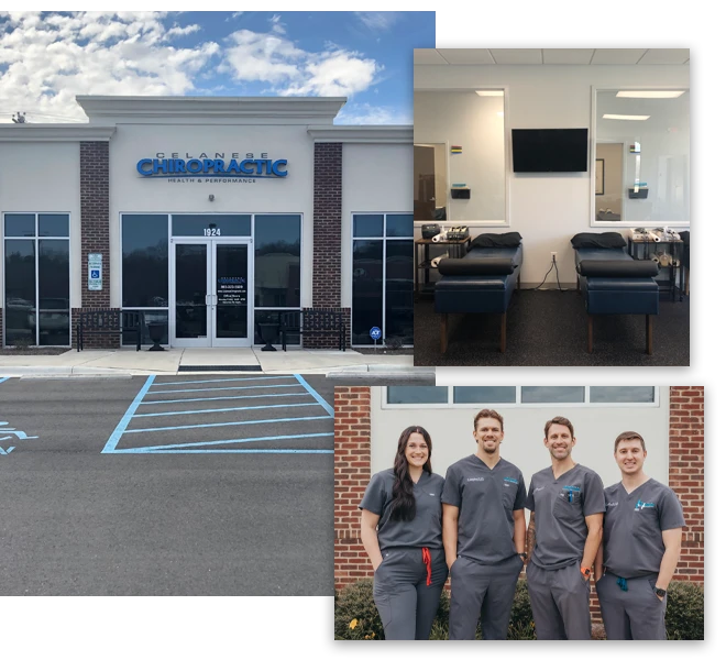 Chiropractor Rock Hill SC Clay Gasparovich Shelby Tate Johnny Moran Blake McClure Photo Collage